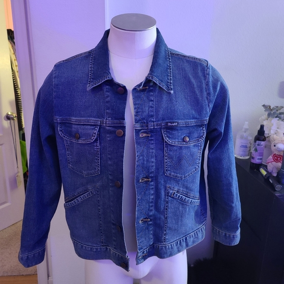 wrangler purple denim jacket